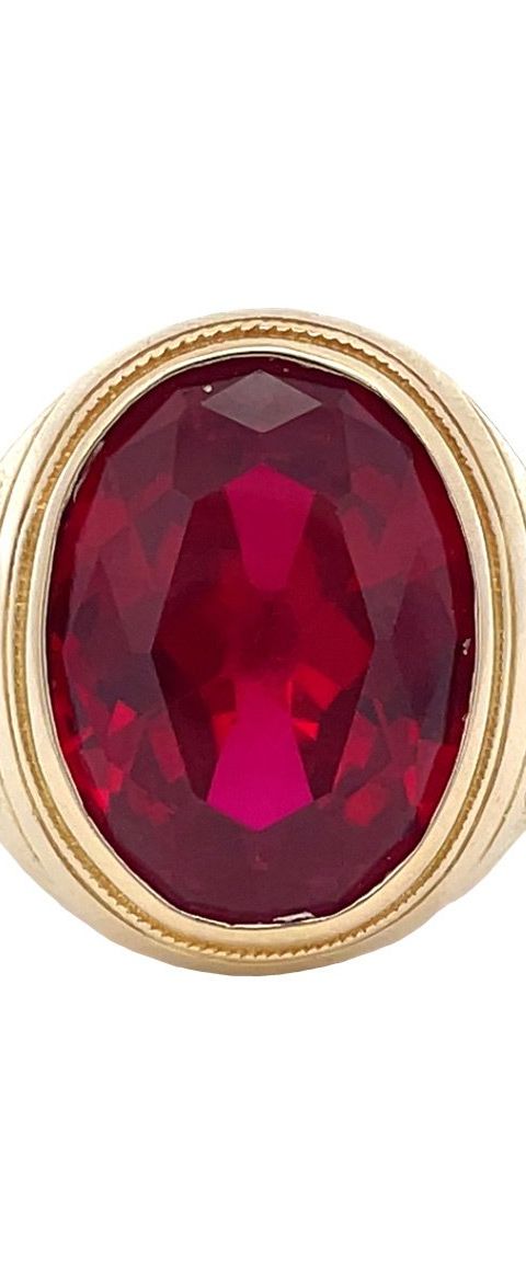 Vintage 14K Gold Ring with Ruby